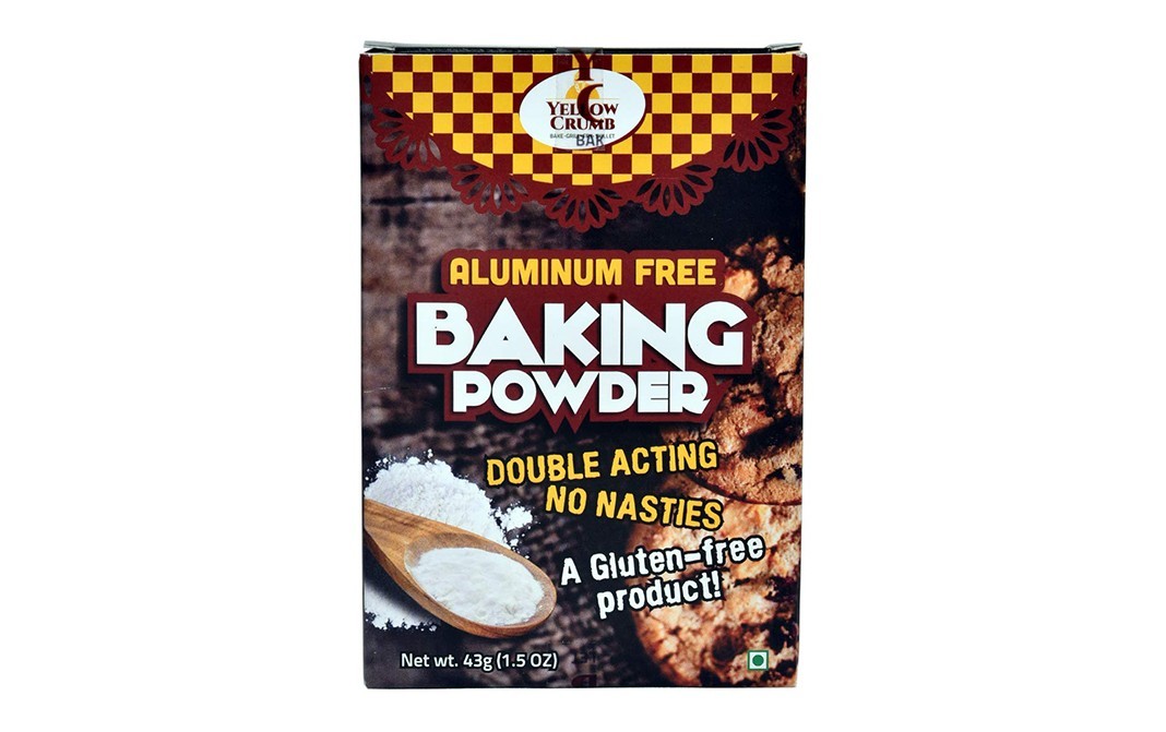 Yellow Crumb Aluminum Free Baking Powder    Pack  43 grams